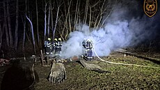 Tragický po�ár unimobu�ky v obci Provodov na Zlínsku si vy�ádal jednu ob�. (6....