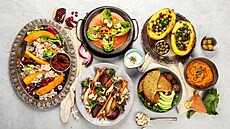 Pestrá vegetariánská strava m��e i oku lahodit. A díky ko�ení je plná nejen...