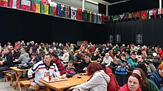 Na �eskobud�jovickém výstavi�ti za�al olympijský festival. (5. února 2026)