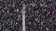 Milion chvilek po�ádá v centru Prahy demonstraci na podporu prezidenta Petra...