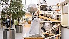 Zahájení výstavy k dokon�ovanému Dvoreckému mostu. Sou�ástí expozice jsou...