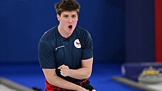 Vít Chabi�ovský v duelu proti �výcarsku. (7. února 2026)