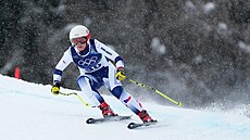 Sjezda�ka Elisa Maria Negri b�hem tréninku na sjezd na olympijských hrách v...