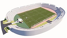 Vizualizace plánované podoby tréninkového centra za Lu�ánkami.