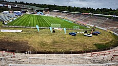 Upravené h�i�t� za Lu�ánkami v dob� �vancarovy rozlu�ky s kariérou.