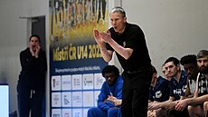 D��ín, 7.2. 2026, BK D��ín - Nymburk, zápas basketbalové ligy. Kou� D��ína...