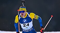 Ukrajinský biatlonista Vitalij Mandzin.