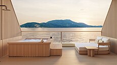 Jachta nabízí 47 apartmá. (9. února 2026)