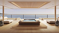 Jachta nabízí 47 apartmá. (9. února 2026)