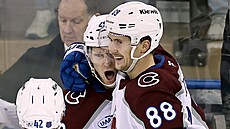 Martin Ne�as a Nathan MacKinnon. Spole�n� dali za Colorado u� spoustu gól�. Na...