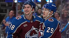 Martin Ne�as a Nathan MacKinnon. Spole�n� dali za Colorado u� spoustu gól�. Na...
