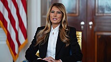 První dáma USA Melania Trumpová b�hem setkání s americko-izraelským rukojmím...