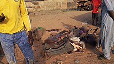 Ob�ti vra�d�ní ve vesnici Woro v západonigerijském stát� Kwara (4. února 2026)