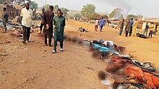 Ob�ti vra�d�ní ve vesnici Woro v západonigerijském stát� Kwara (4. února 2026)