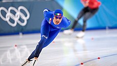 Riccardo Lorello z Itálie v závod� mu�� na 5 000 metr� v rychlobruslení na...