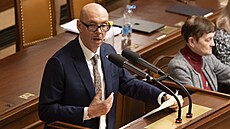 Ministr kultury Oto Klempí� na sn�movním jednání o ned�v��e vlád� (3. února...