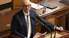 Ministr kultury Oto Klempí� na sn�movním jednání o ned�v��e vlád� (3. února...