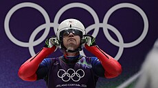 Ond�ej Hyman z �eské republiky p�ipravující se ke své t�etí jízd� (8. února...