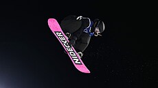 �eská reprezentantka Laura Záveská ve vzduchu p�i kvalifikaci na Big air (8....