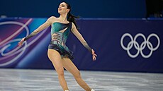 Italka Lara Naki Gutmannová p�i svém výkonu na zimních olympijských hrách (8....