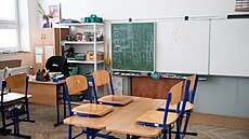 Pohled do prostor �koly v Bohuslavicích na Prost�jovsku, kde nyní panuje...