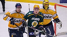 Do utkání Maxa ligy se Vsetínem nastoupili zlín�tí hokejisté v historických...