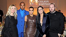 Lewis Hamilton po boku Kim Kardashianové a Demi Moore na WSJ Innovator Awards...