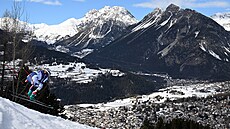 �eský sjezda� Jan Zabyst�an p�i olympijském závod�.