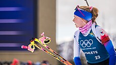 Biatlonistka Markéta Davidová nastoupí do smí�ené olympijské �tafety.