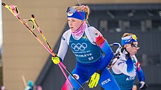 Markéta Davidová trénuje v biatlonovém areálu v Anterselv�.