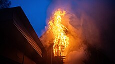 Po�ár chalupy v Rampu�i (6. února 2026)