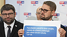 Tiskov� konference poslaneck�ho klubu hnut� TOP 09 ve Sn�movn� p�ed vyhl�en�m...
