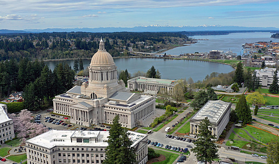 Budova Kapitolu v hlavním m�st� státu Washington Olympii. (13. �ervence 2019)