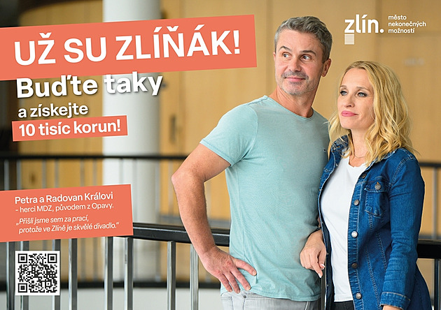 Zlín má o tisíc obyvatel více díky kampani. Nabídne jim levnější zážitky