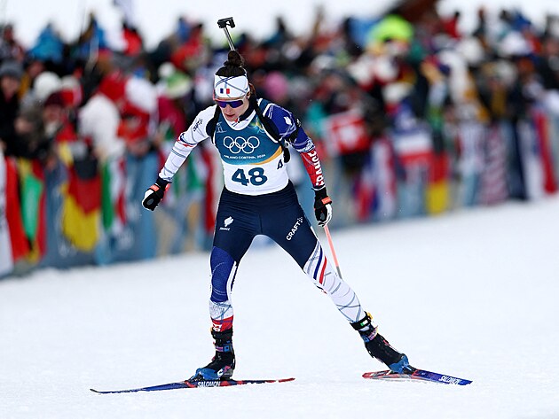 Francouzsk� biatlonistka Julia Simonov� (11. �nora 2026)