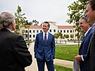 Kalifornský guvernér Gavin Newsom na Mnichovské bezpe�nostní konferenci (13....
