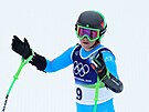 Italka Sofia Goggiaová na trati olympijského super-G, které nedokon�ila. (12....