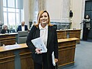 Jednání  koali�ní rady ANO, SPD a Motorist�. Na snímku ministryn� financí Alena...