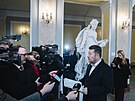 Jednání  koali�ní rady ANO, SPD a Motorist�. Na snímku Tomio Okamura (SPD).(16....