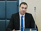Jednání  koali�ní rady ANO, SPD a Motorist�. Na snímku Jaromír Wasserbauer,...