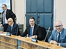 Jednání  koali�ní rady ANO, SPD a Motorist�. Na snímku Jaromír Wasserbauer,...