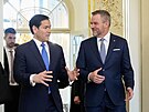 Americký ministr zahrani�í Marco Rubio nav�tívil Slovensko. (15. února 2026)