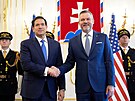 Americký ministr zahrani�í Marco Rubio nav�tívil Slovensko. (15. února 2026)