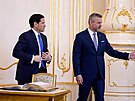 Americký ministr zahrani�í Marco Rubio nav�tívil Slovensko. (15. února 2026)