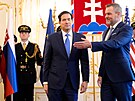 Americký ministr zahrani�í Marco Rubio nav�tívil Slovensko. (15. února 2026)