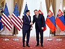 Americký ministr zahrani�í Marco Rubio nav�tívil Slovensko. (15. února 2026)
