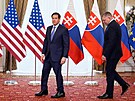 Americký ministr zahrani�í Marco Rubio nav�tívil Slovensko. (15. února 2026)