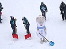 Aktuální po�así v ly�a�ském st�edisku Stelvio, Bormio. Sn�ení a mlha p�ed...