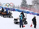 Aktuální po�así v ly�a�ském st�edisku Stelvio, Bormio. Sn�ení a mlha p�ed...