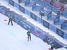 Aktuální po�así v ly�a�ském st�edisku Stelvio, Bormio. Sn�ení a mlha p�ed...